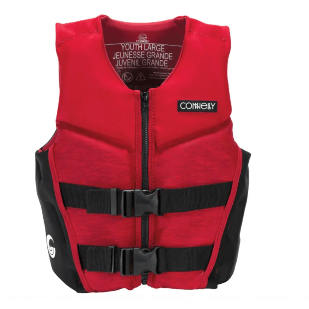 Connelly 2023 Youth Promo CGA Life Jacket Red - OrtegaOutdoors