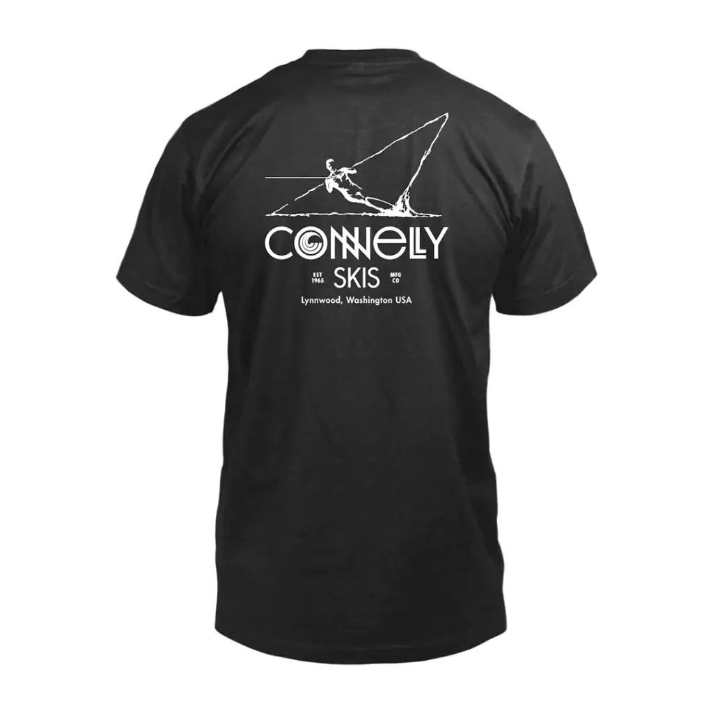 Connelly Slalom T Shirt Black w/ Logo - OrtegaOutdoors