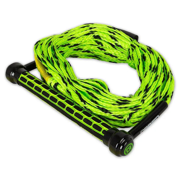 O'Brien 2-Section All Purpose Combo Rope and Handle - Green - OrtegaOutdoors
