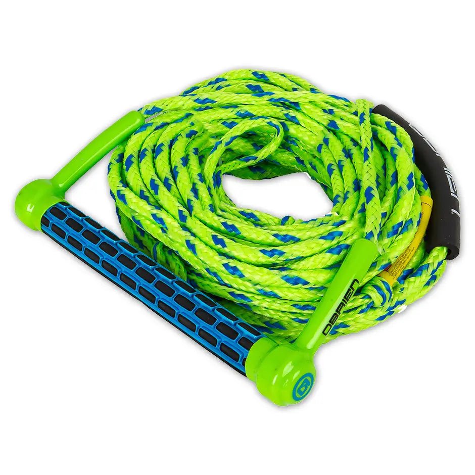 O'Brien Floating 2-Section Combo Ski Rope And Handle - Green/Blue - OrtegaOutdoors