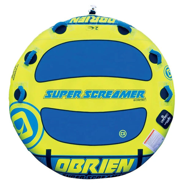 O'Brien Super Screamer 2 Person Inflatable Towable Boating Water Sports Tube - OrtegaOutdoors
