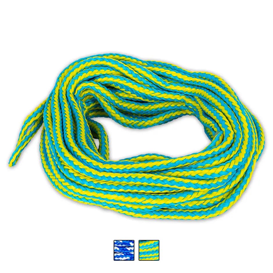 O'Brien Towable 4-Person Floating Tube Rope - Blue/Yellow - OrtegaOutdoors